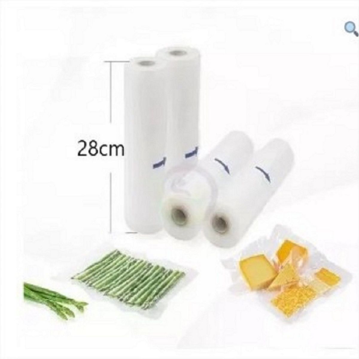 GENERICO - Bolsas Para Sellado Al Vacio Rollo 28cm X10mts