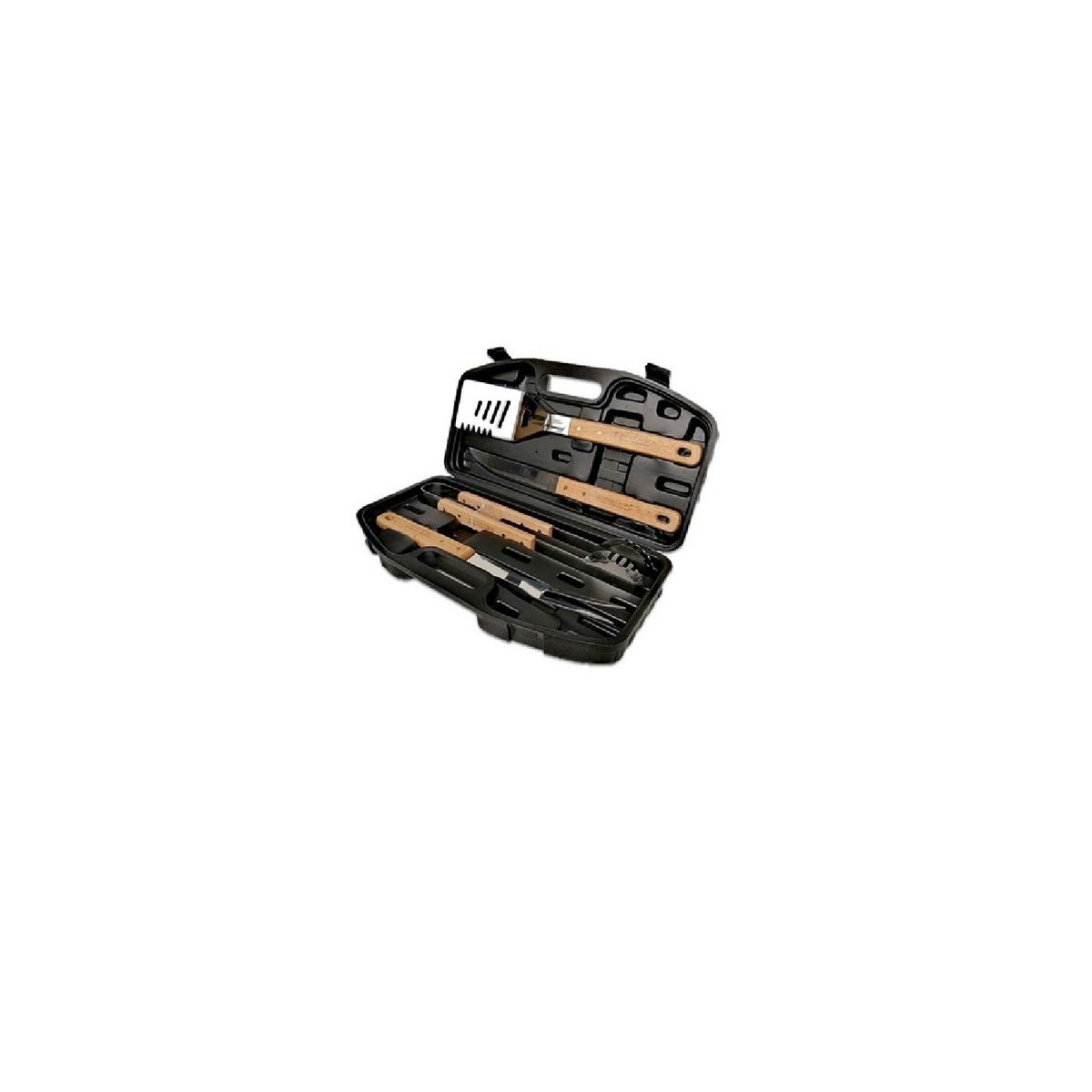 FACUSA - SET DE UTENSILIOS X 4 PARA PARRILLA BBQ CON MALETIN - FACUSA