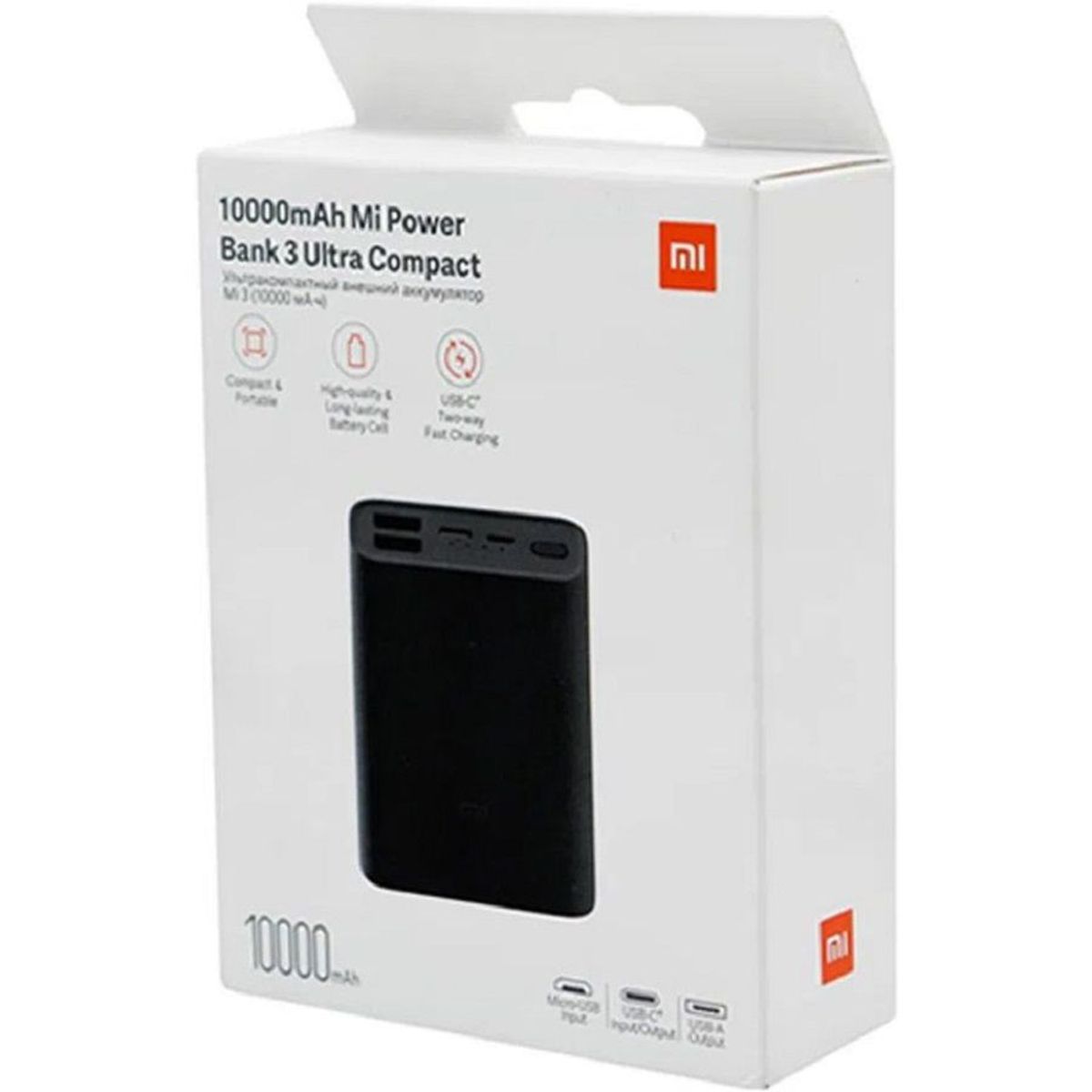XIAOMI - Xiaomi 10000mah mi Power ank 3 Ultra Compact Carga Rápida