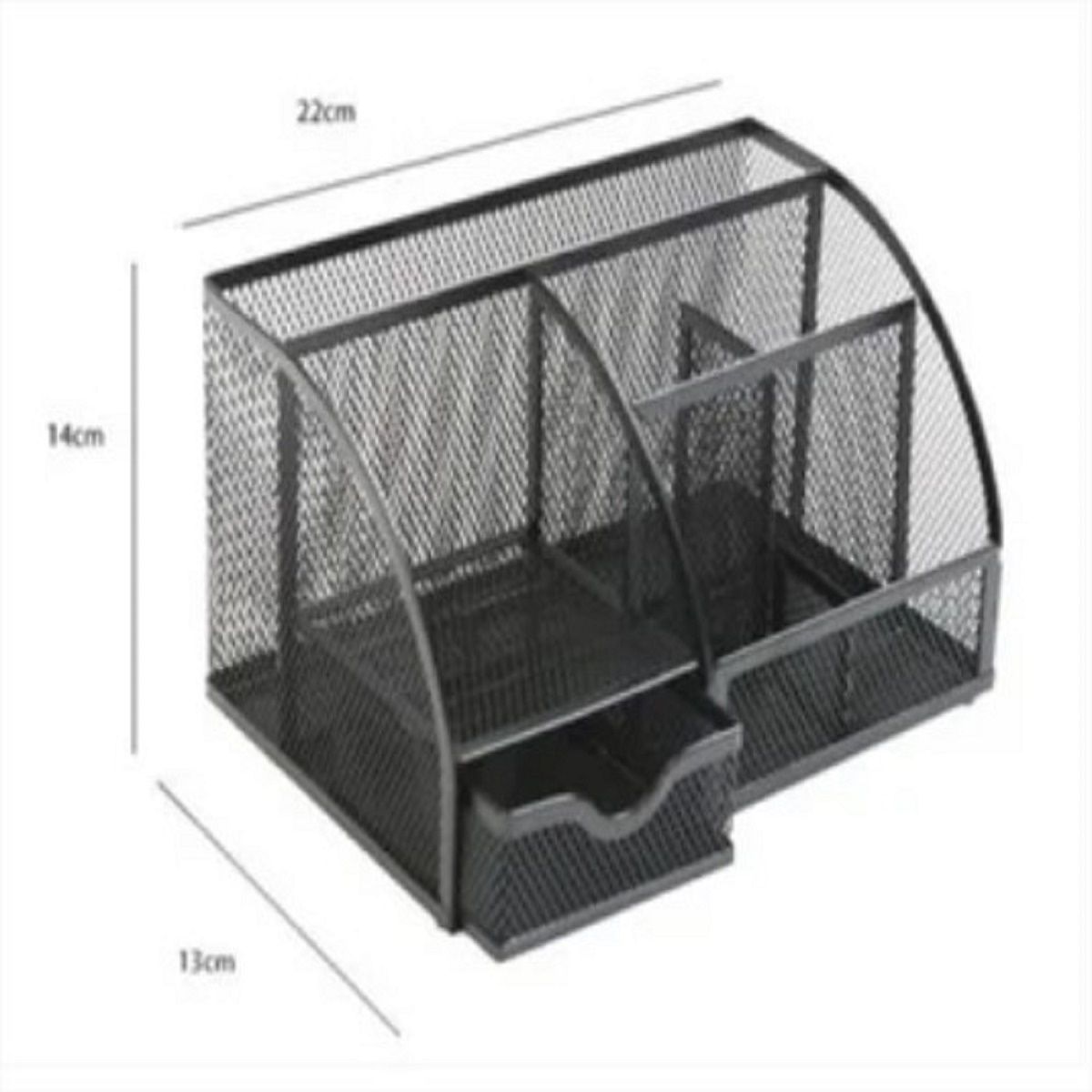 GENERICO - ORDENADOR ORGANIZADOR DE ESCRITORIO METALICO NEGRO