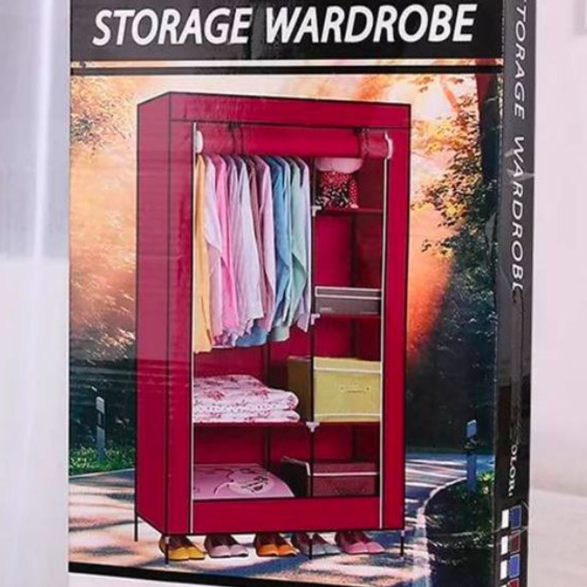 GENERICO - Ropero Armable de 2 Cuerpos Tela Color Variado