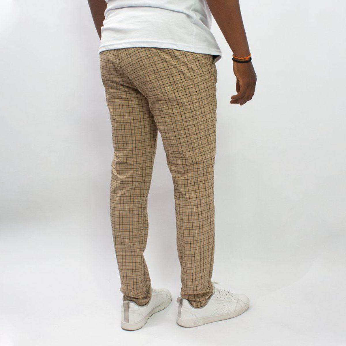 DM DEXMEN - Pantalón dexmen gales cuadrado beige