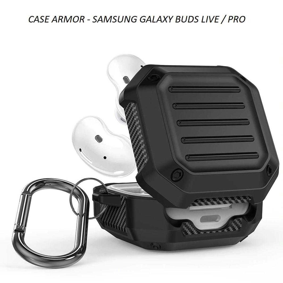 GENERICO - Case Funda Armor - Samsung Galaxy BUDS LIVE / PRO 1 / PRO 2 - Verde