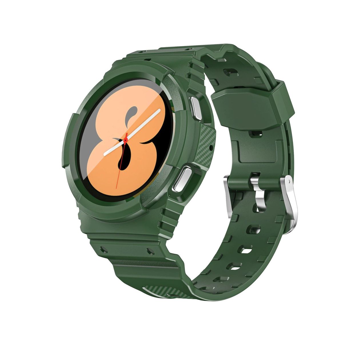 GENERICO - Correa + Case Armor para SAMSUNG GALAXY WATCH 4 DE 44MM - Verde