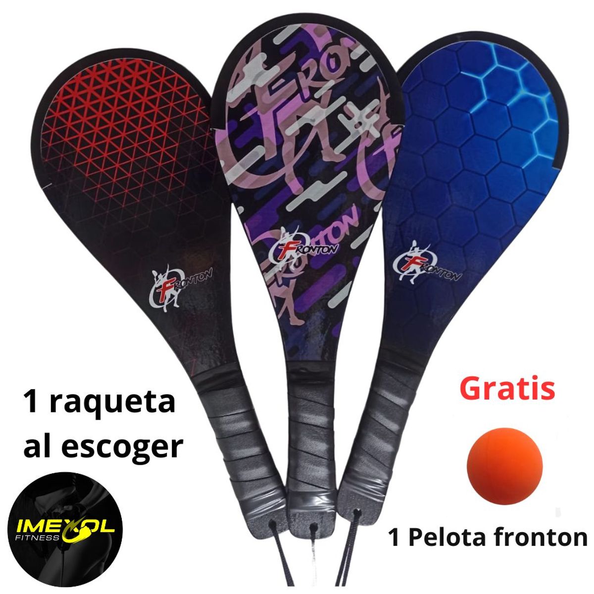 GENERICO - 1 RAQUETA FRONTON LIVIANA  + 1 pelota fronton GRATIS