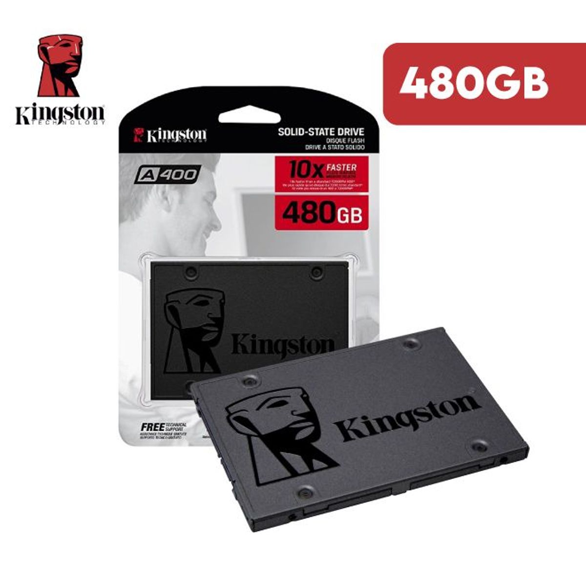 KINGSTON - SSD KINGSTON A400 480GB 2.5 SATA