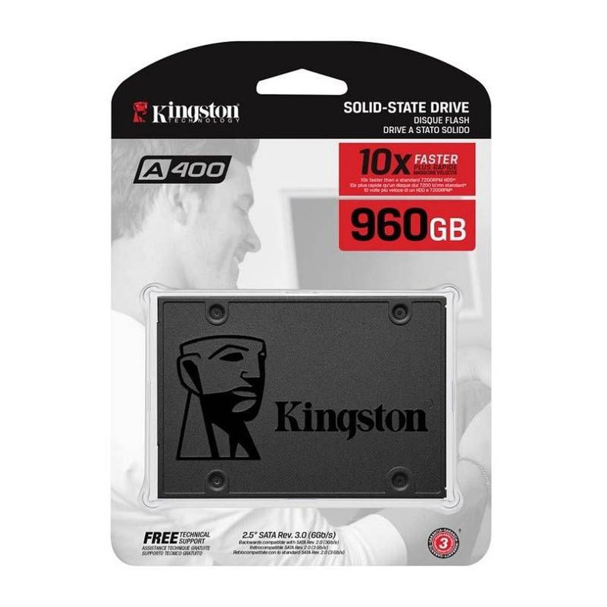 KINGSTON - SSD KINGSTON A400 960GB 2.5 SATA
