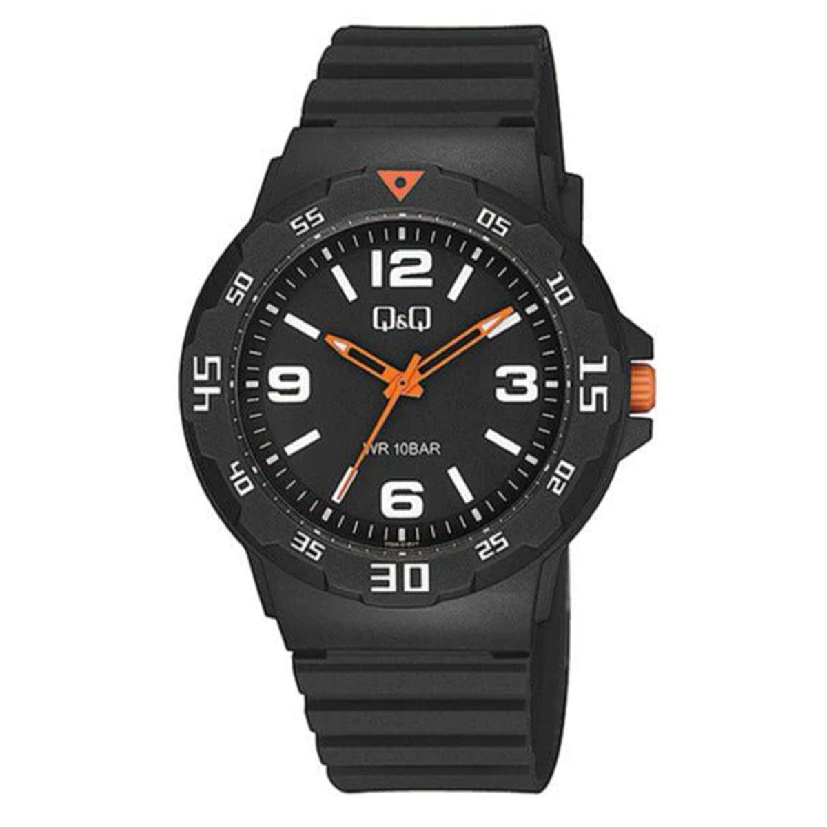 Q AND Q - Reloj Hombre QQ Analogico Deportivo Acuatico - Negro