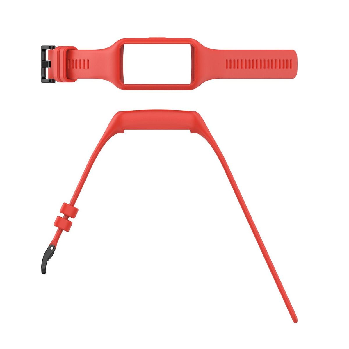 GENERICO - Correa con Case Silicona para HUAWEI WATCH BAND 6 - Rojo