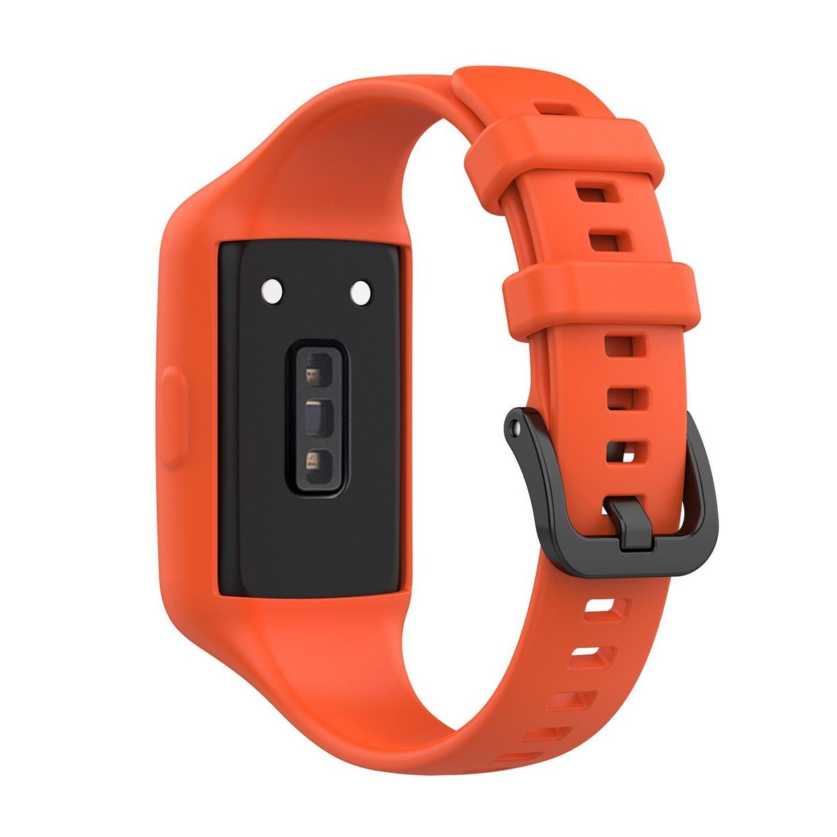 GENERICO - Correa con Case Silicona para HUAWEI WATCH BAND 6 - Naranja