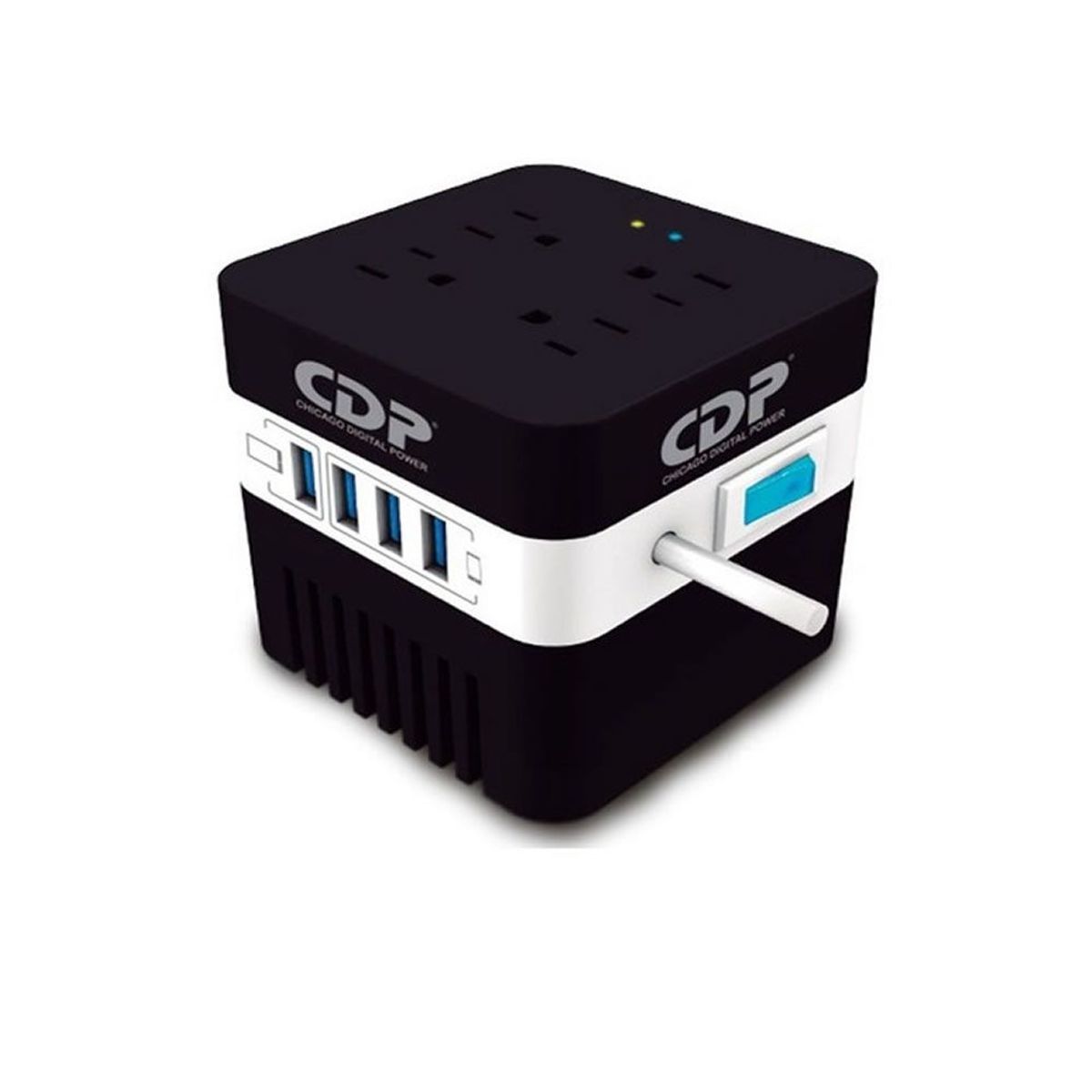 CDP - Estabilizador CDP RU-AVR604I 600VA/720W 4 Salidas 4 Port USB