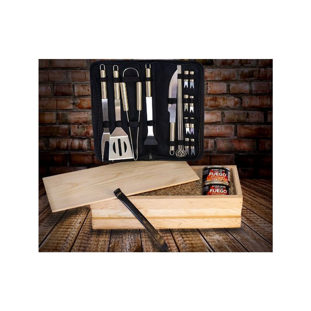 GENERICO - Kit parrillero con maleta