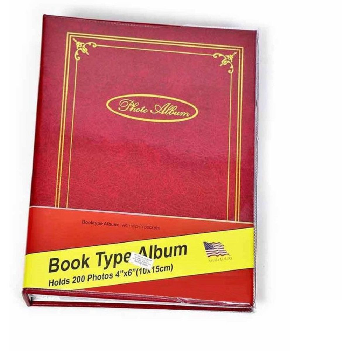 GENERICO - Álbum de Fotografías para 200 Fotos Color Guinda