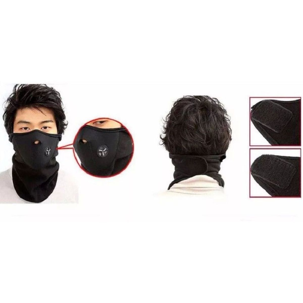 GENERICO - Mascara Cortaviento para Bicicleta o Moto Ciclismo