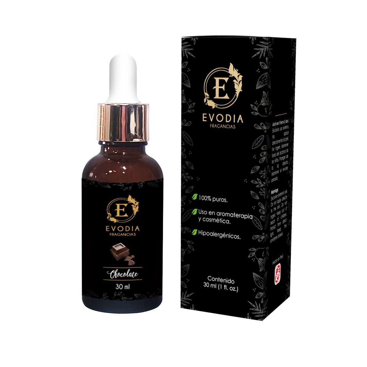 GENERICO - Fragancia Chocolate EVODIA - 30 ml (Esencia pura)