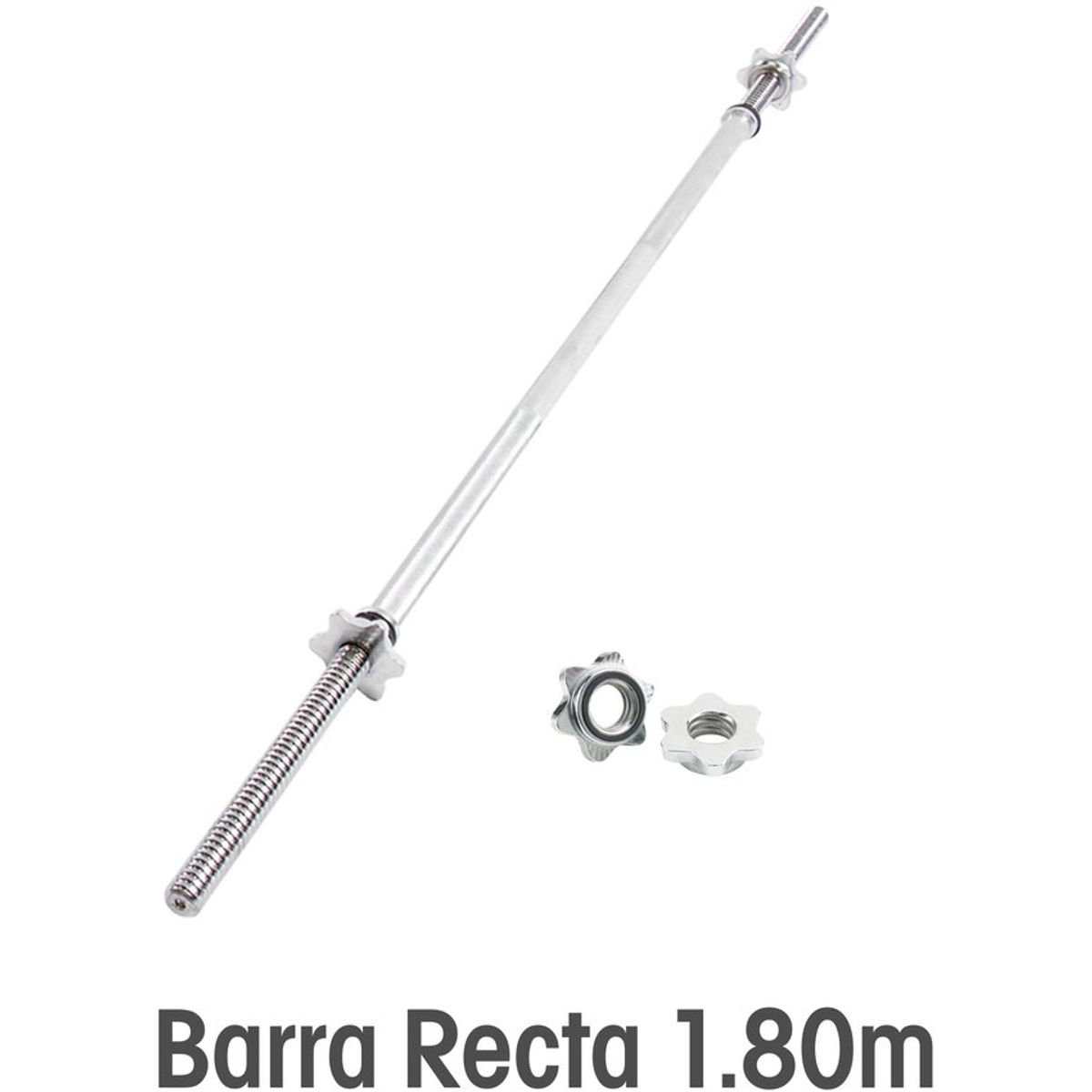 HOLGU - Barra Recta Cromada De 180m