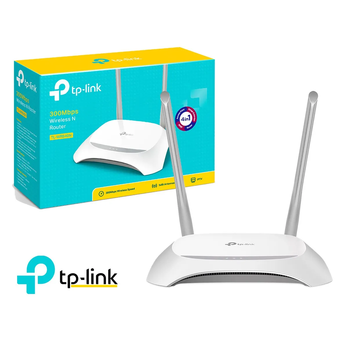 TP LINK - TP-Link Router Inalambrico TL-WR840N Wi-Fi 2,4 GHz acces point 300Mbps