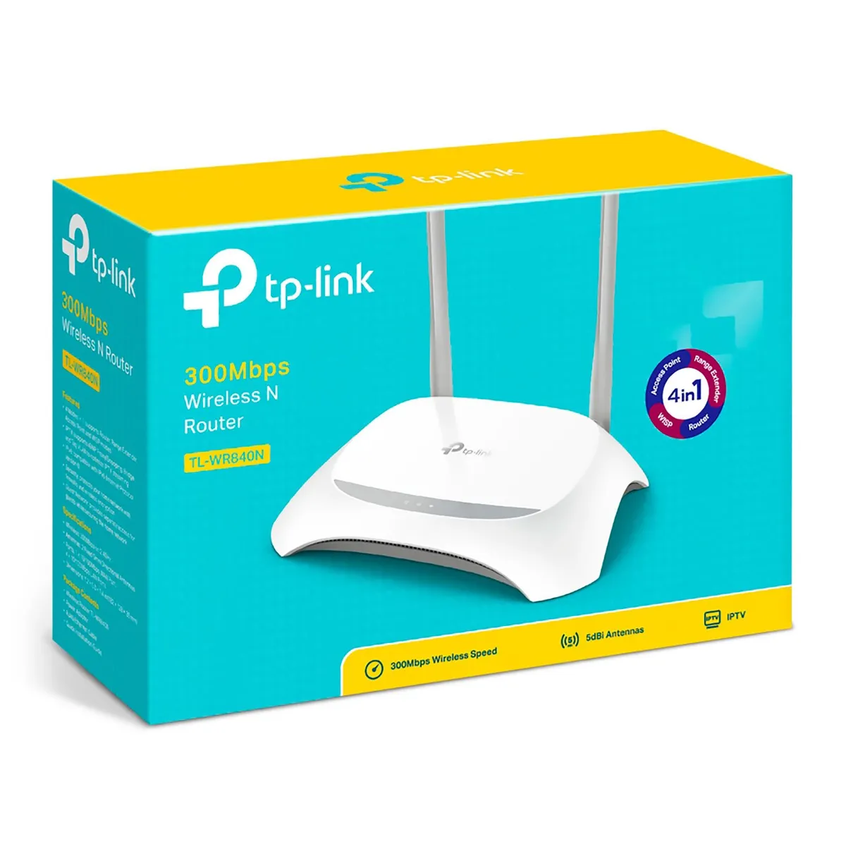 TP LINK - TP-Link Router Inalambrico TL-WR840N Wi-Fi 2,4 GHz acces point 300Mbps