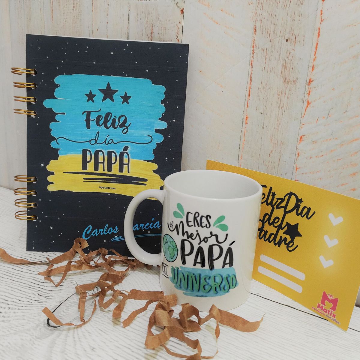 M MATIX SHOP - Matix-Regalos Personalizados Cumpleaños -Box Libreta y Taza