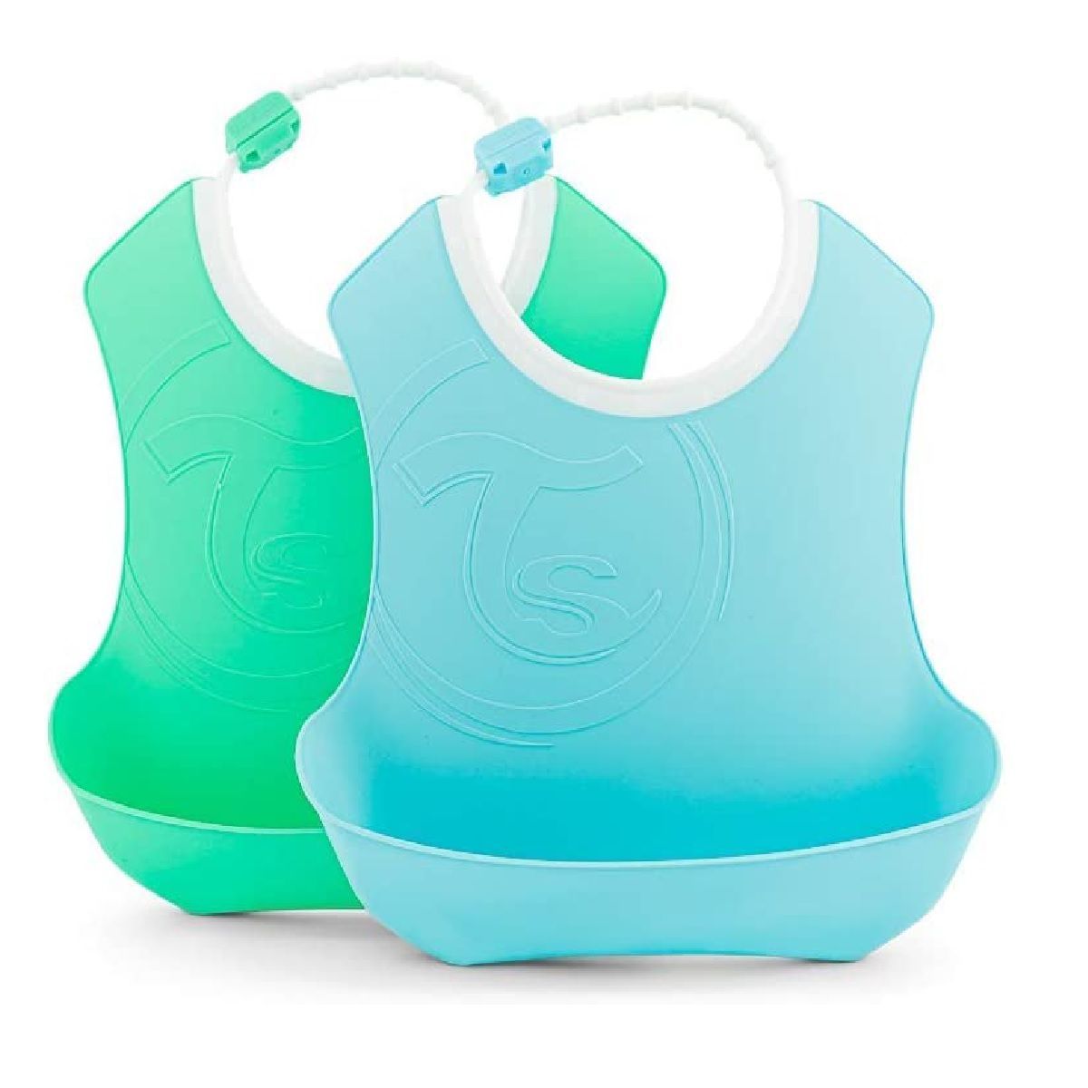 TWISTSHAKE - Babero de Silicona Pack 2 unid. Impermeables Reutilizables para niño