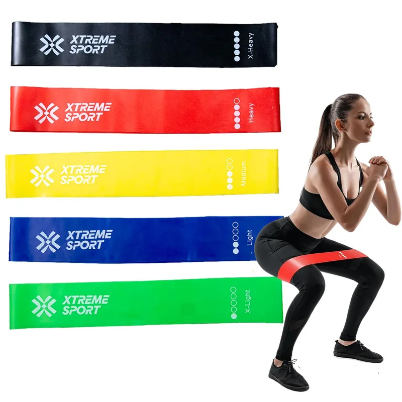 XTREME SPORT - Setx5 bandas ligas elásticas de resistencia