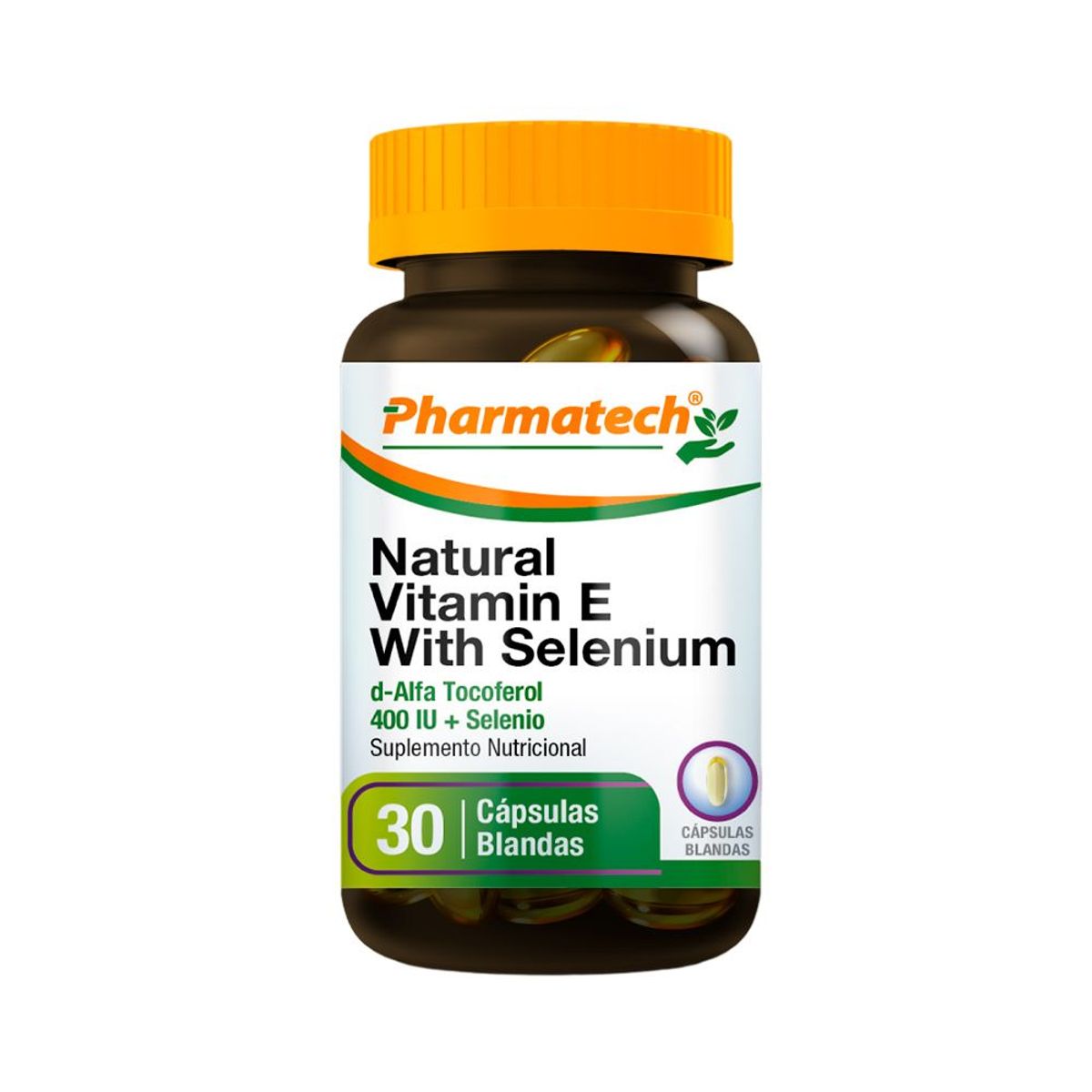 PHARMATECH - Vitamina E 400 Ui Con Selenio 50Mcg Pharmatech 30 Caps