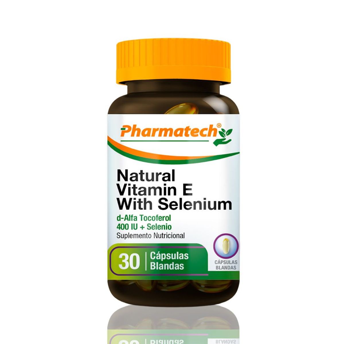 PHARMATECH - Vitamina E 400 Ui Con Selenio 50Mcg Pharmatech 30 Caps