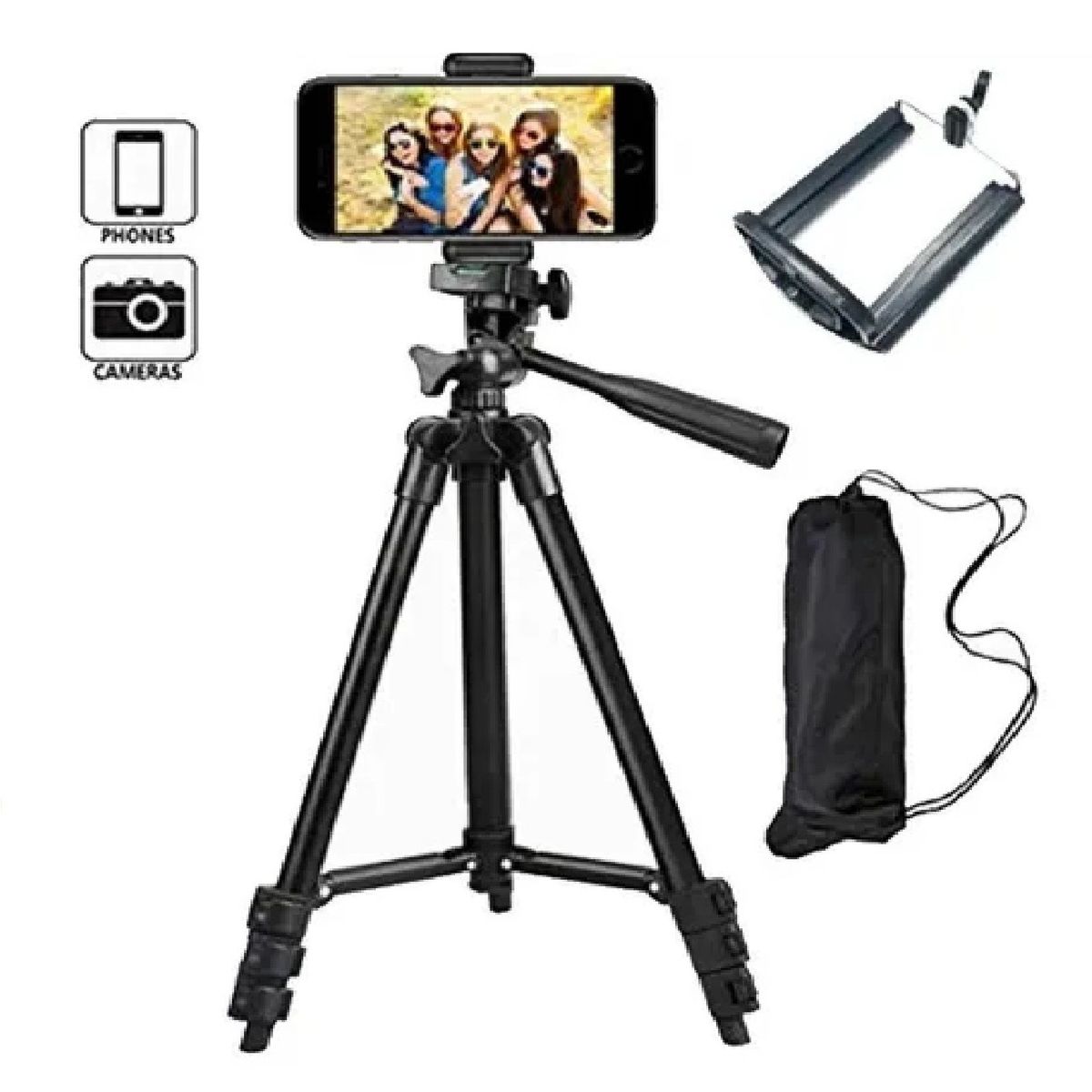 OTTOWARE - Trípode para Cámara/Celular hasta 1.40 metros