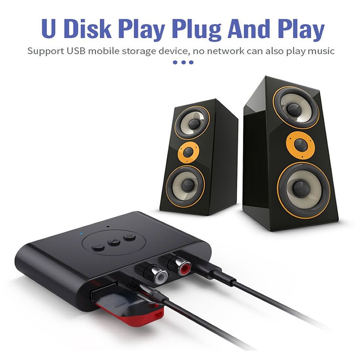 UNIVERSAL - Receptor de Audio con Bluetooth 5.3 Adaptador Inalámbrico