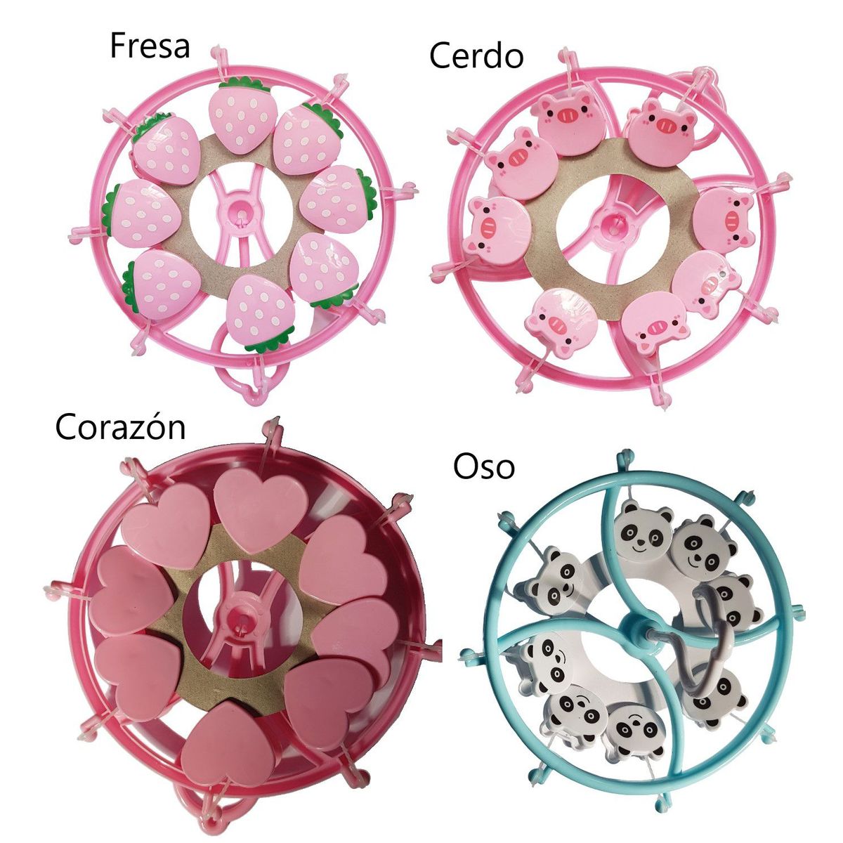 GENERICO - Colgador perchero de ropa con 8 ganchos