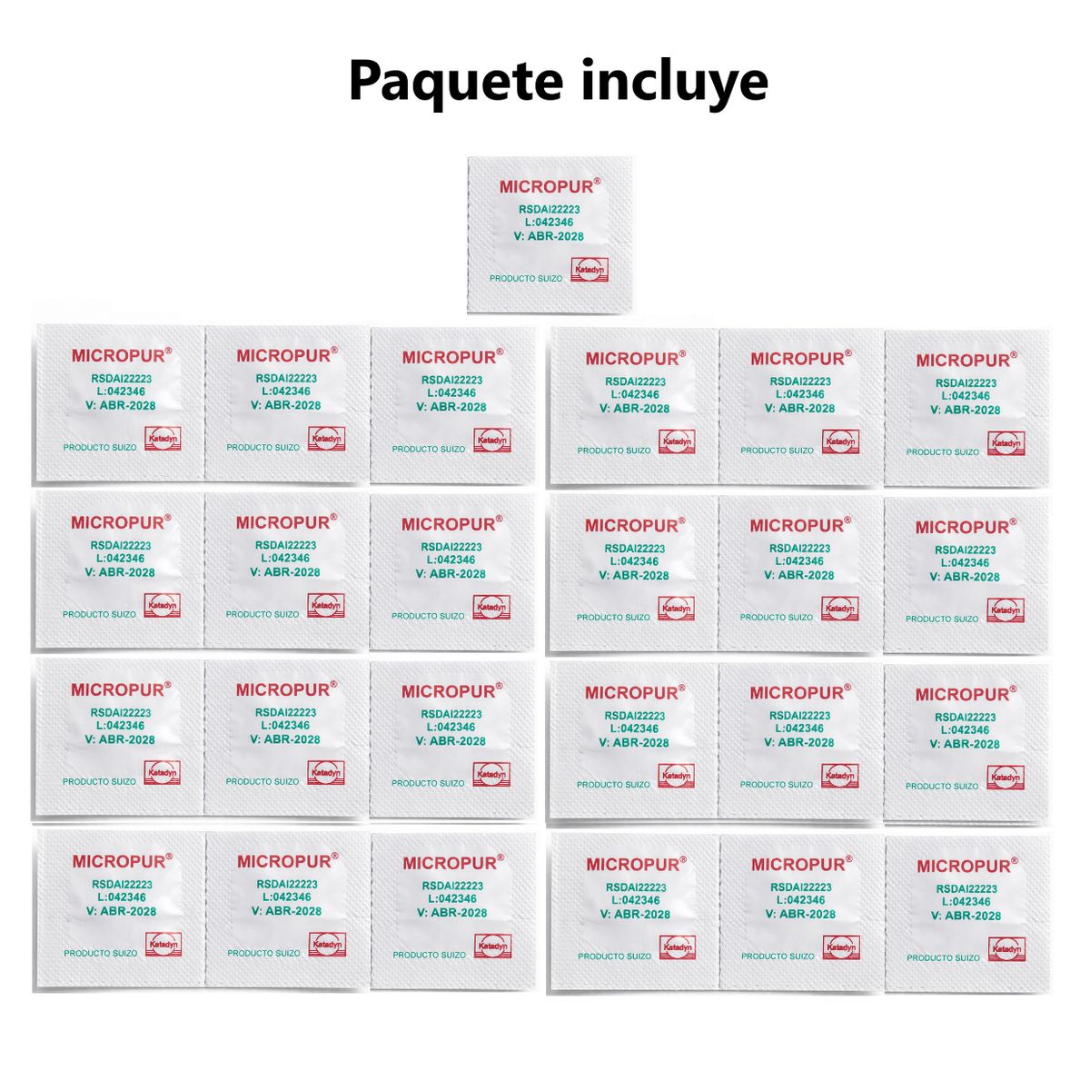 GENERICO - 25 Pastillas purificadoras de agua MICROPUR