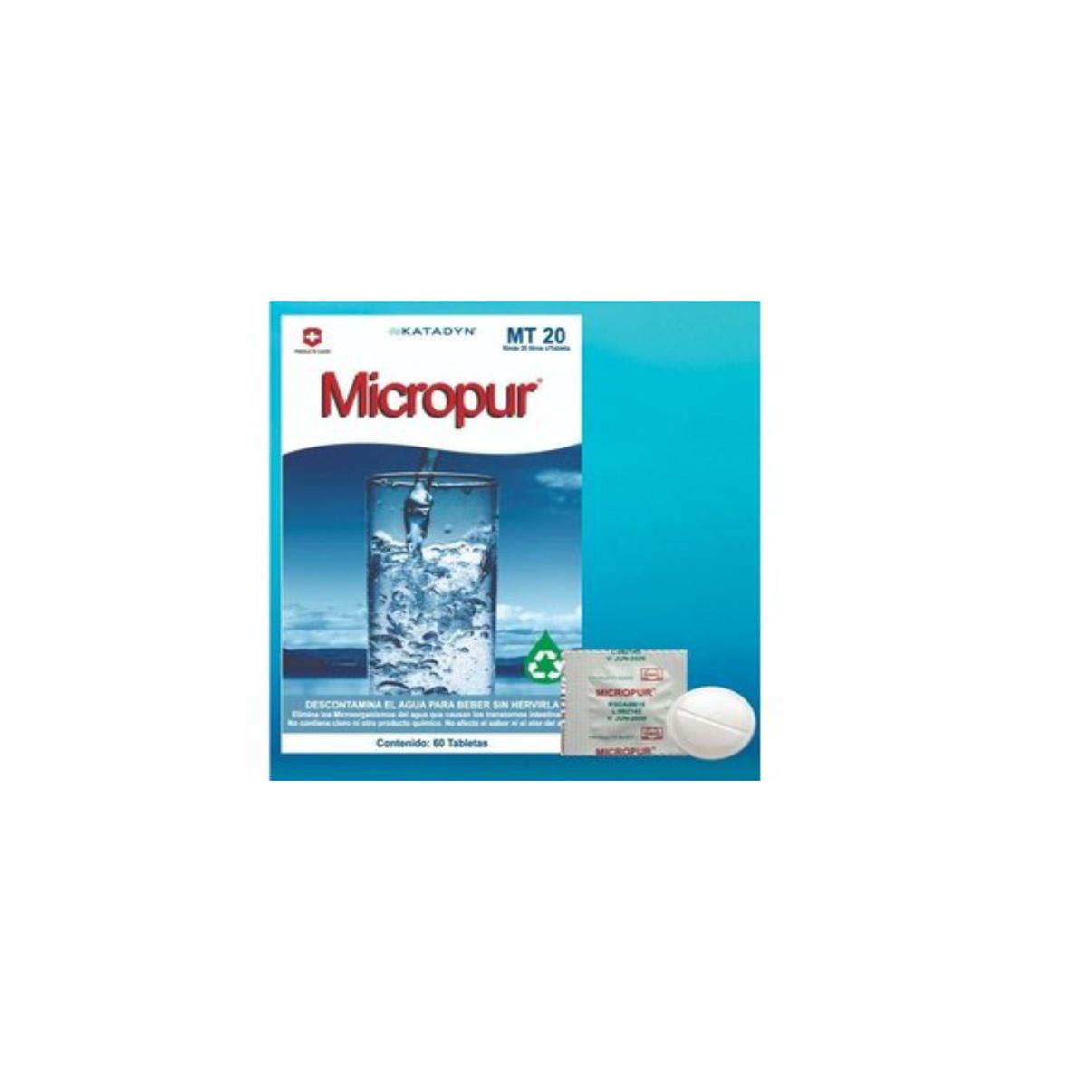 GENERICO - 10 Pastillas purificadoras de agua MICROPUR