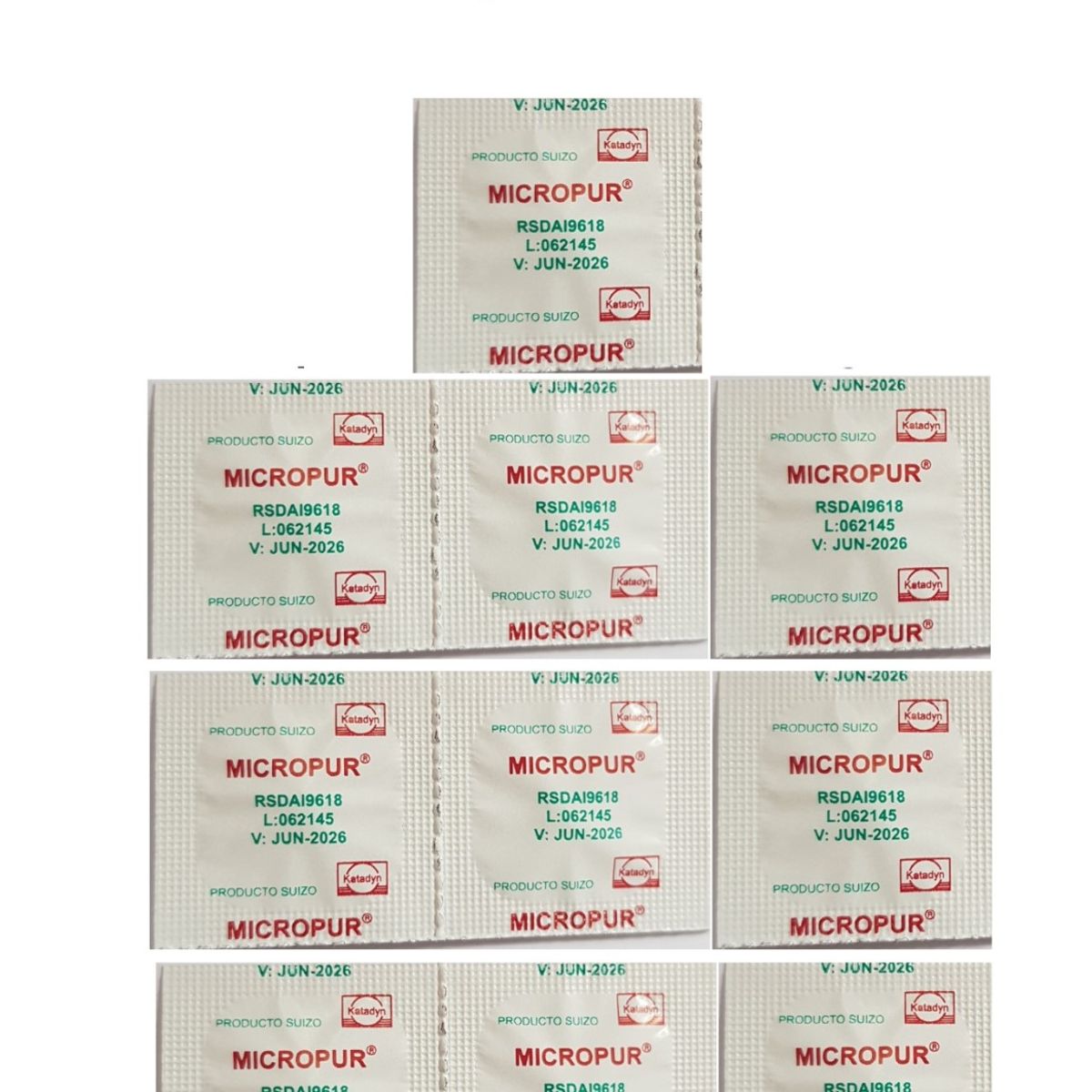 GENERICO - 10 Pastillas purificadoras de agua MICROPUR