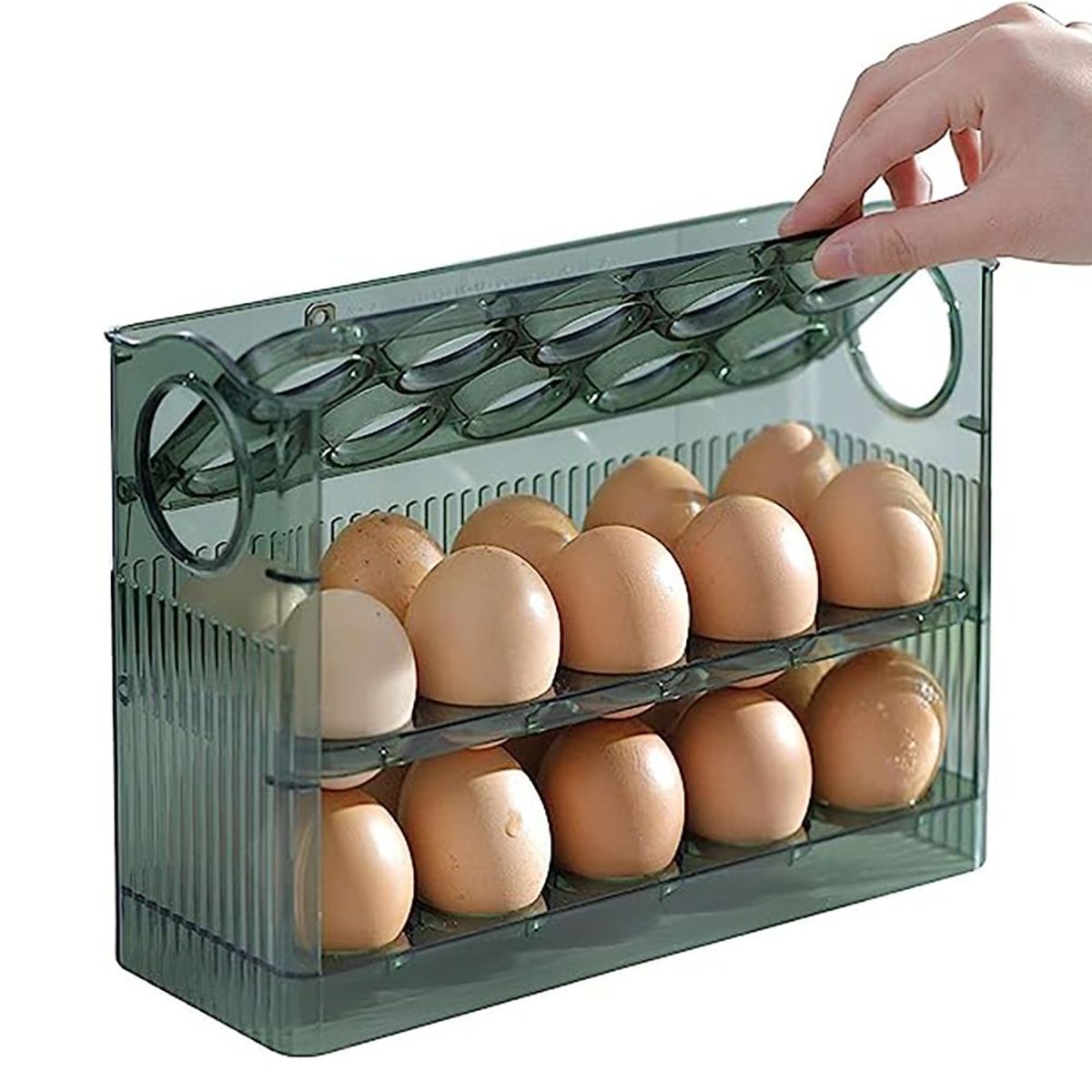 HYGGE - Estante de Almacenamiento Porta Huevos Acrílico