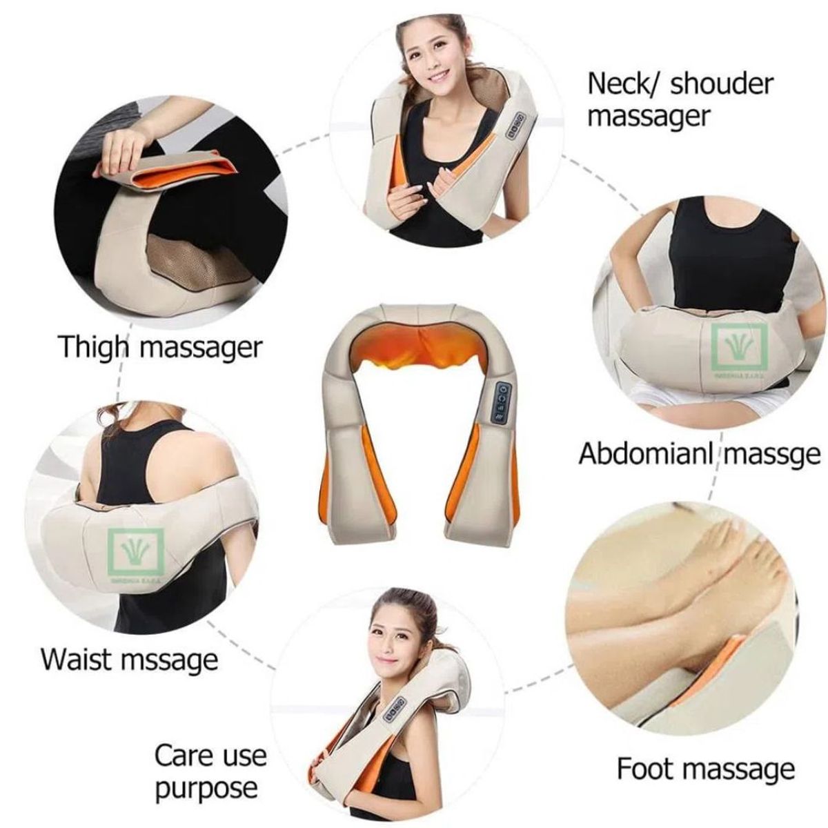 OEM - Masajeador De Cuello Infrarrojo Shiatsu