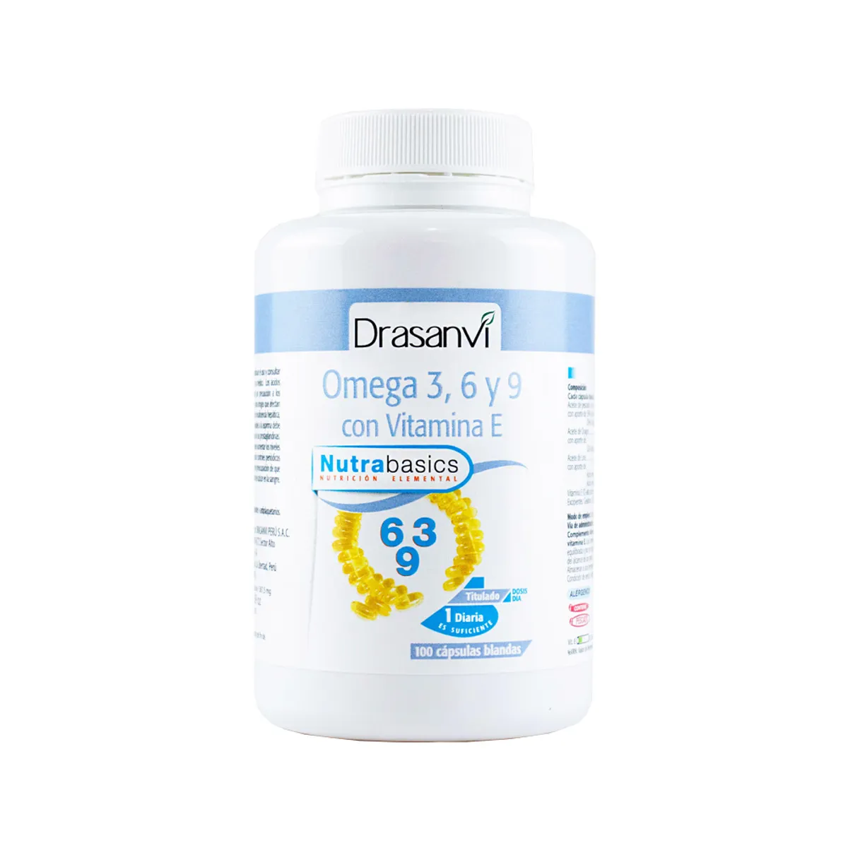 DRASANVI - Omega 3,6 y 9 + Vitamina E 100 cápsulas