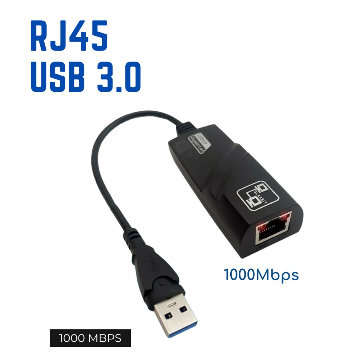 GENERICO - Adaptador de Internet USB A RJ45 Lan Internet 3.0