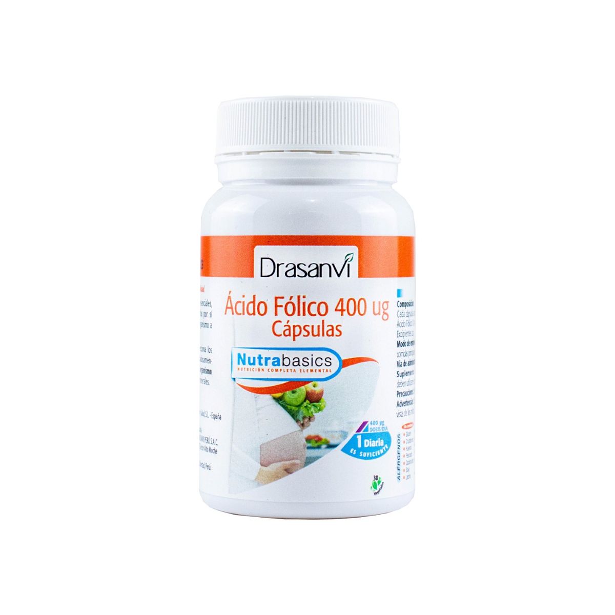DRASANVI - Ácido fólico 30 cápsulas Nutrabasics