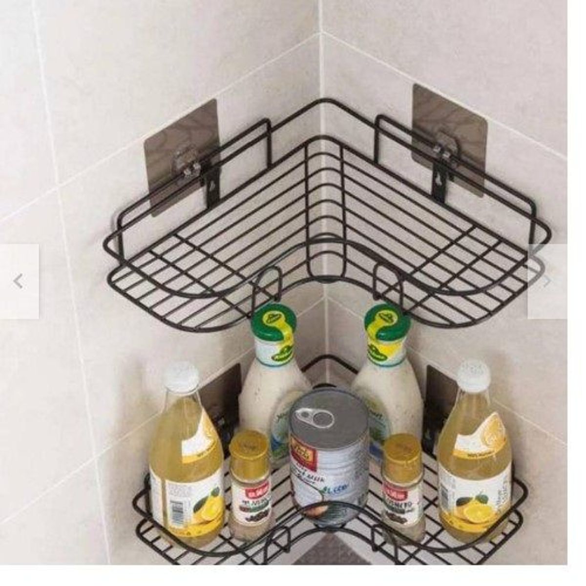 GENERICO - Esquinero organizador de baño ducha cocina multiuso tipo rejilla