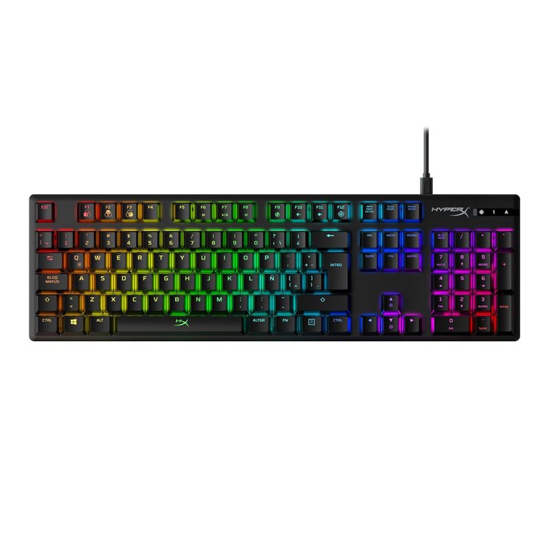 HYPERX - Teclado Gamer HyperX Alloy Origins ABS HX Red MERCO - Negro