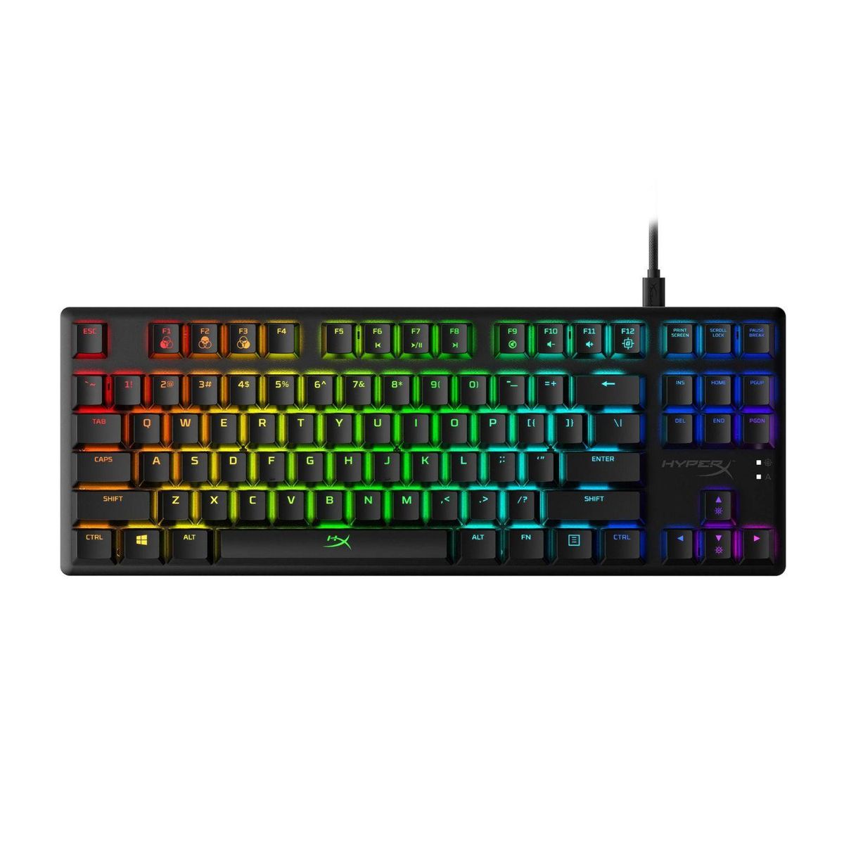 HYPERX - Teclado Gamer HyperX Alloy Origins Core ABS - US HX Red - Negro