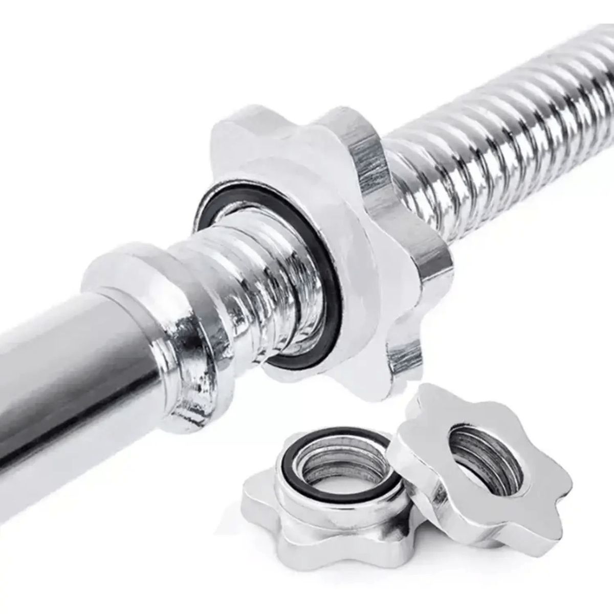 ALPHA GYM - Barra W para pesas y discos Gym Barra importada  Seguros