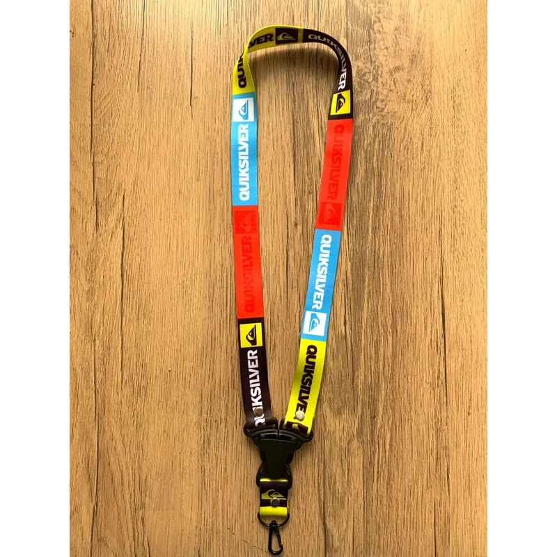 GENERICO - Llavero Quiksilver Lanyard Surf Pita Colgador de Llaves Cinta