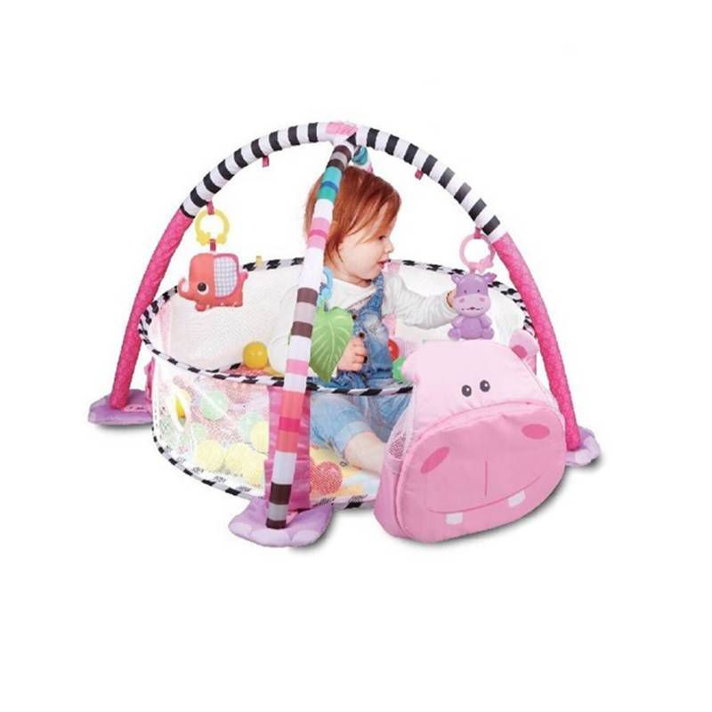 IDEAL - Gimnasio de Bebe Didáctico 3 en 1 HIPOPOTAMO