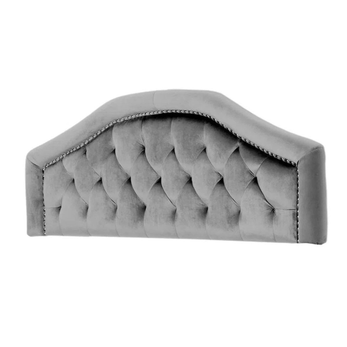 MAVISAC - Cabecera Reina Mavisac Plaza Queen Color Plata - Tela