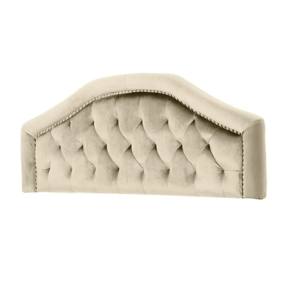 MAVISAC - Cabecera Reina Mavisac Plaza Queen Color Marfil - Ultra Cuero