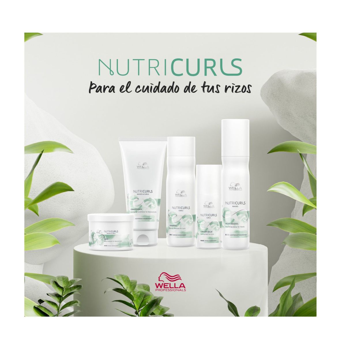 WELLA - Shampoo Micelar para rizos Wella Nutricurls Curls 1000ml