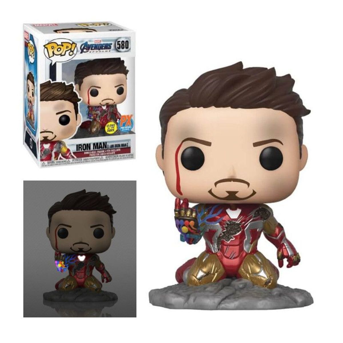 FUNKO - Funko Pop Avengers Endgame - Iron Man exclusivo de PX 580