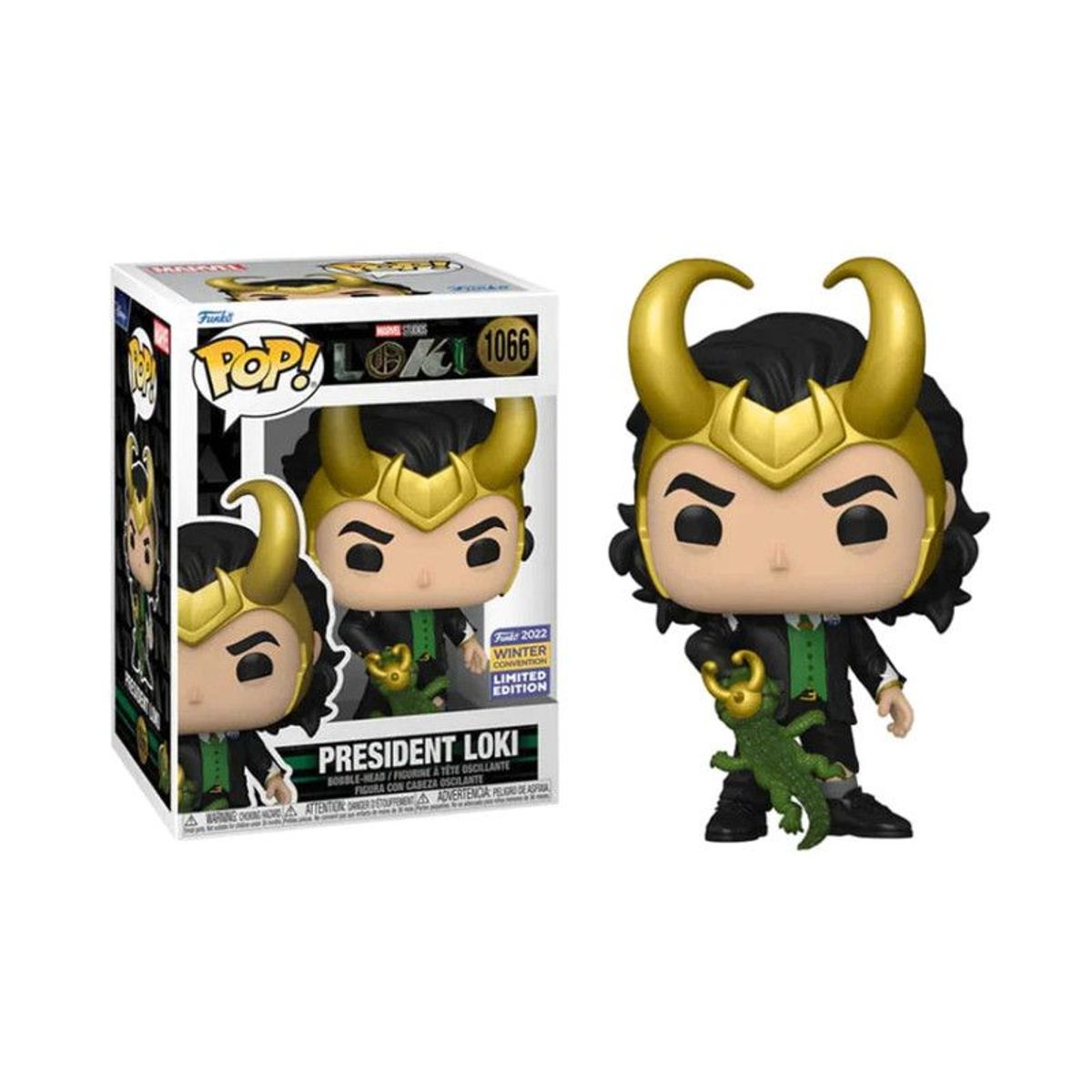 FUNKO - Funko Pop Loki - Loki presidente con Loki Cocodrilo exclusivo 1066