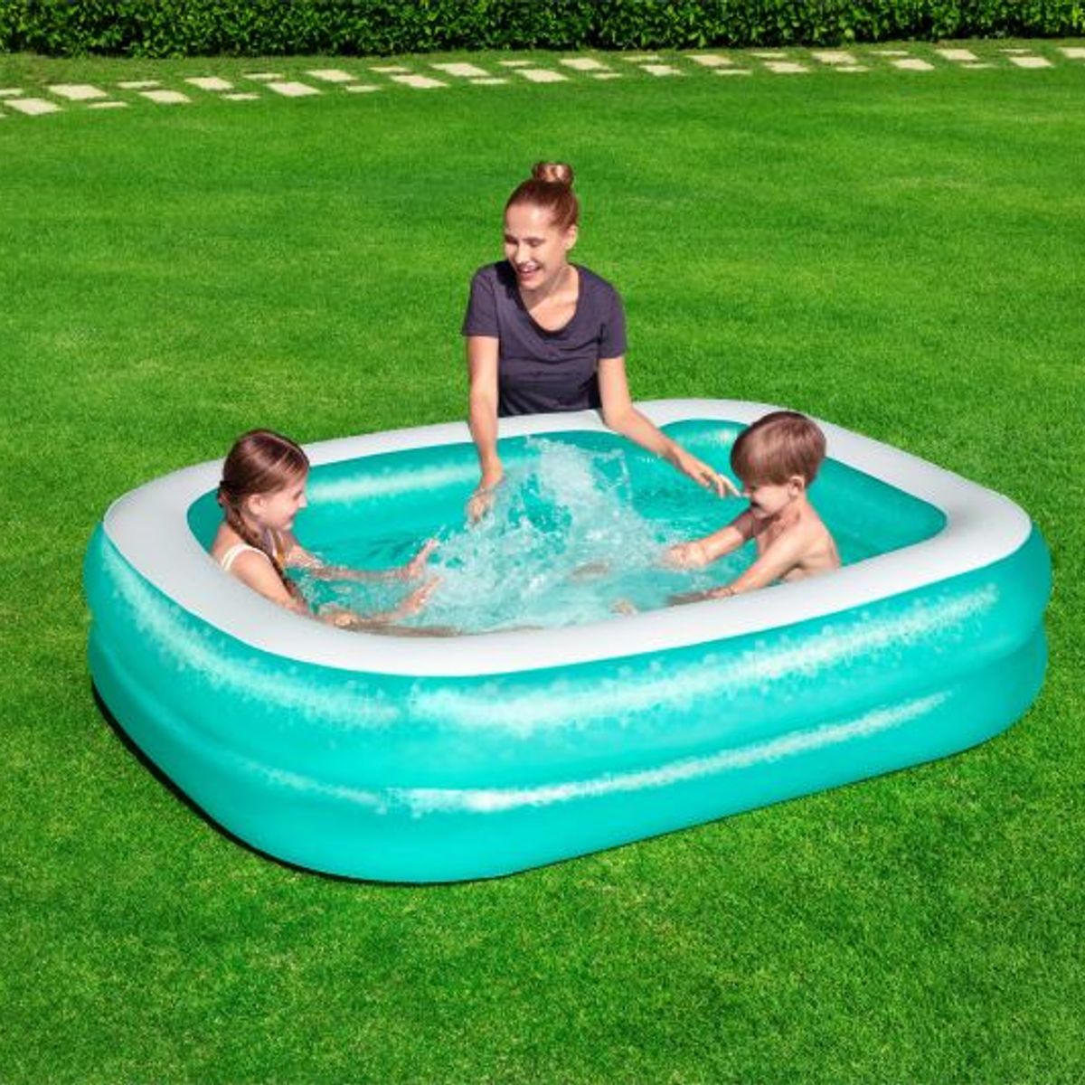 BESTWAY - Piscina Inflable Rectangular Bestaway 201X150X51CM